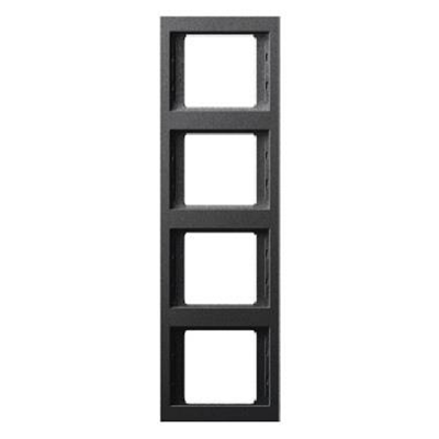 Quadruple vertical frame anthracite matte lacquered