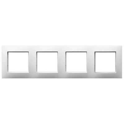 Quadruple white frame