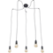 QUALLE 5X60W E27 HANGING BLACK