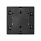 QUARTO AC, two-tone electromechanical wired bell, 230V, black