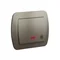Querverbinder mit Hintergrundbeleuchtung 10A 250V Schraubklemmen satiniert (metallic)