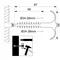 Quick hook mounting bracket USMH-25 BIS (25 pcs.) white