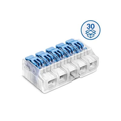 Quick release coupling with lever SCL5 transparent/blue (box = 30 pcs.)