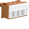 QuickConnect phase terminal block, brown, 3x16 +11x4 mm2, width 60 mm