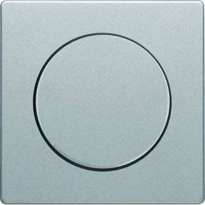 Q.x Aluminum front plate with knob for rotary dimmer