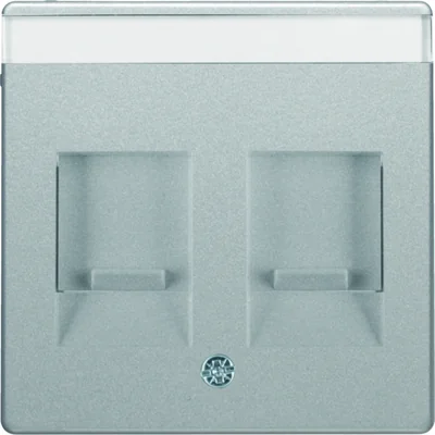 Q.x Doble placa frontal con persianas de protección contra el polvo de aluminio