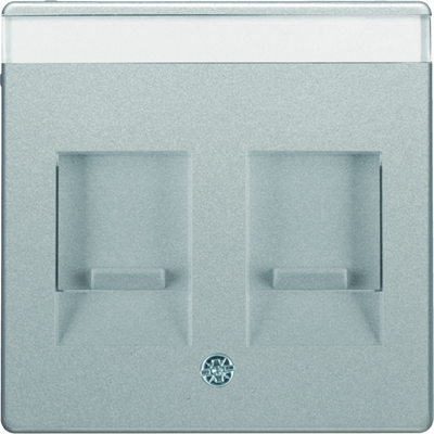 Q.x Double front plate with sliders protecting against aluminum dust