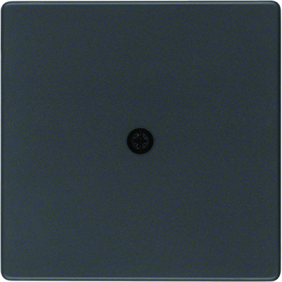 Q.x Front plate for cable connection painted anthracite velvet