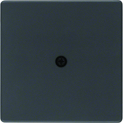 Q.x Front plate for cable connection painted anthracite velvet