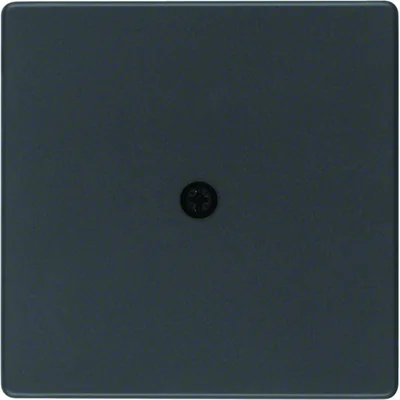 Q.x Front plate for cable connection painted anthracite velvet
