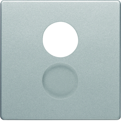 Q.x Front plate for loudspeaker socket and miniature aluminum connections