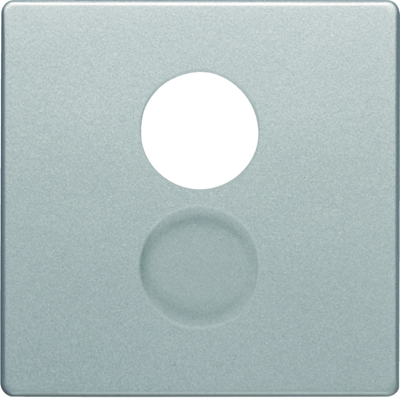 Q.x Front plate for loudspeaker socket and miniature aluminum connections