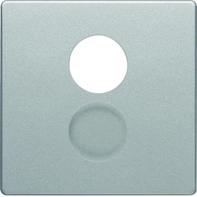 Q.x Front plate for loudspeaker socket and miniature aluminum connections