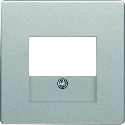 Q.x Front plate for speaker socket and USB charging aluminum