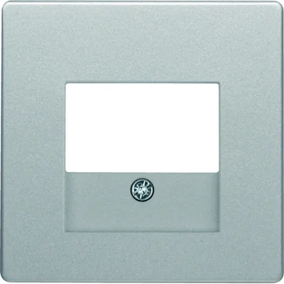 Q.x Front plate for speaker socket and USB charging aluminum