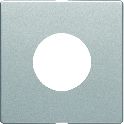 Q.x Front plate for switch and light indicator E10 aluminium