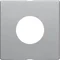 Q.x Front plate for switch and light indicator E10 aluminium