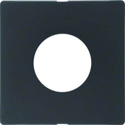 Q.x Front plate for switch and light indicator E10 anthracite