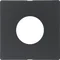 Q.x Front plate for switch and light indicator E10 anthracite