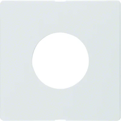 Q.x Frontale per interruttore E10 e segnalazione luminosa, bianco