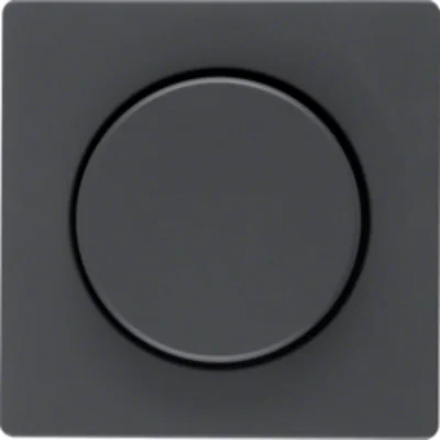 Q.x Frontplatte mit Knopf für Drehdimmer, anthrazit