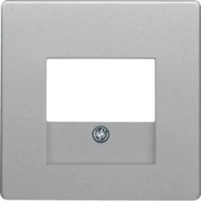 Q.x Placa frontal de aluminio para toma de altavoz y carga USB