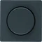 Q.x Plaque frontale avec bouton pour variateur rotatif, anthracite
