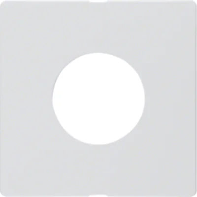 Q.x Plaque frontale pour interrupteur E10 et voyant lumineux blanc