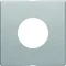 Q.x Plaque frontale pour interrupteur et voyant lumineux E10 aluminium