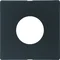 Q.x Plaque frontale pour interrupteur et voyant lumineux E10 anthracite
