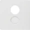 Q.x Plaque frontale pour prise haut-parleur et connexions miniatures, blanche