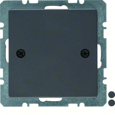 Q.x Terminale con placca frontale, velluto antracite