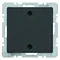 Q.x Terminale con placca frontale, velluto antracite