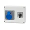 R-190 distribution board - 16A 3p sockets, 0/1 (16A) IP44