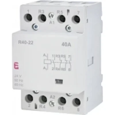 R 40-22 24V Stycznik modułowy 40A 2 styki zwierne i 2 rozwierne (3 mod. 4 bieg.)