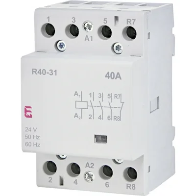 R 40-31 24V Modular contactor 40A 3 NO and 1 NC contacts (3 modules 4 poles)