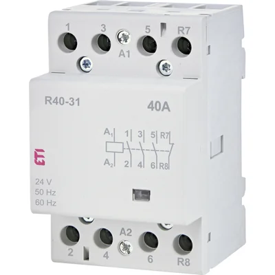 R 40-31 24V Modular contactor 40A 3 NO and 1 NC contacts (3 modules 4 poles)