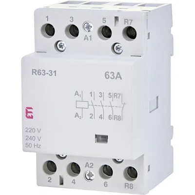 R 63-31 230V Modulares Schütz 63A 3 Öffner- und 1 Schließerkontakt (3 Module 4 Pole)