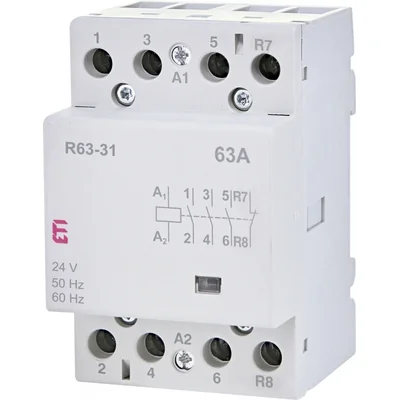 R 63-31 24V Modular contactor 63A 3 NO and 1 NC contacts (3 modules 4 poles)