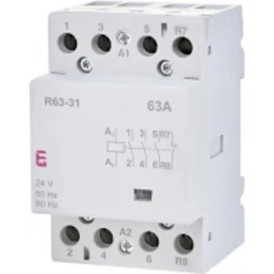 R 63-31 24V Modular contactor 63A 3 NO and 1 NC contacts (3 modules 4 poles)