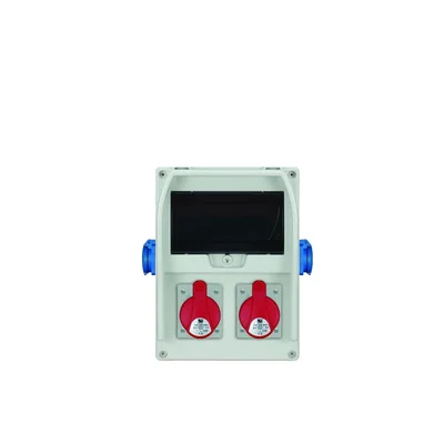 R-BOX 300BR 9S distribution board: 2x32A/5P, 2x250V, 400V, IP44