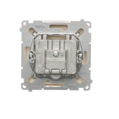 R-TV antenna terminal socket for pass-through sockets (module) beige