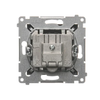 R-TV-Antennenanschlussdose für Durchgangsdosen (Modul) braun metallic matt