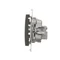 R-TV-Antennenanschlussdose für Durchgangsdosen (Modul) braun metallic matt