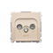 R-TV-DATA-Buchse (Modul) beige