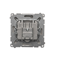 R-TV-DATA-Buchse (Modul) metallic satiniert