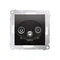 R-TV-DATA socket (module) anthracite (metallic)