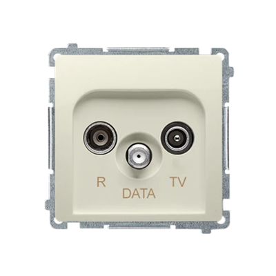 R-TV-DATA socket (module) beige