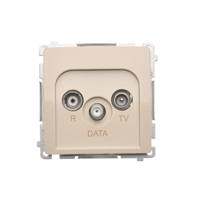 R-TV-DATA socket (module) beige