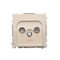 R-TV-DATA socket (module) beige